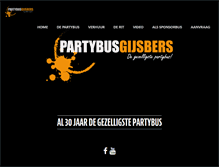 Tablet Screenshot of partybusgijsbers.nl